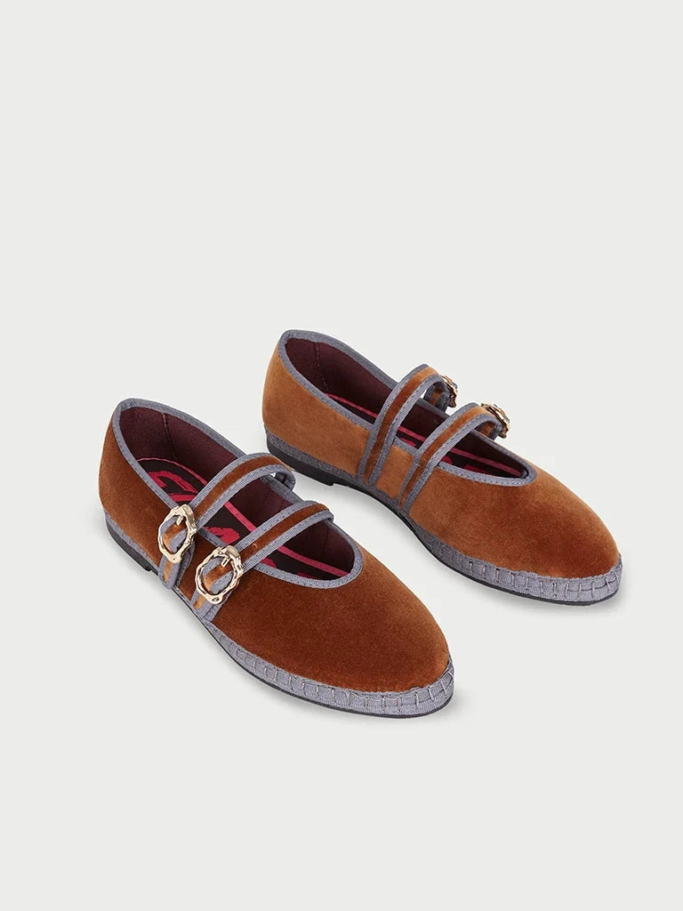 Claire Cinnamon Flats - Ballet Flabelus 