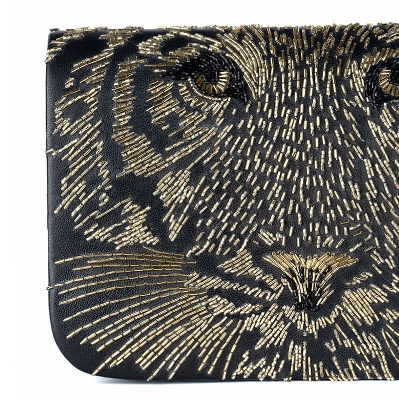 Adonis Clutch Gold Clutch Deepa Gurnani 