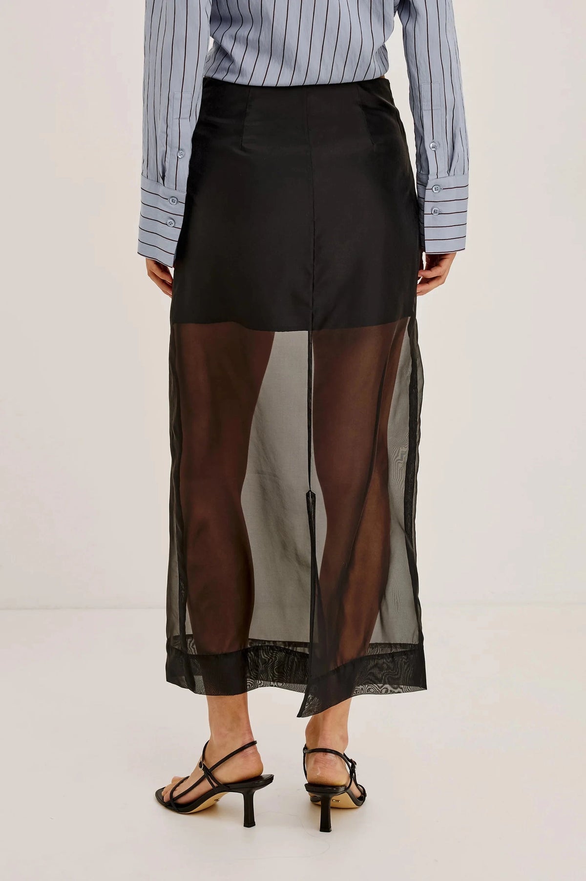 Floran Skirt Black Organza Skirts - Maxi Rails 