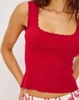 Flore Tank Tomato Tops - Tanks Rails 