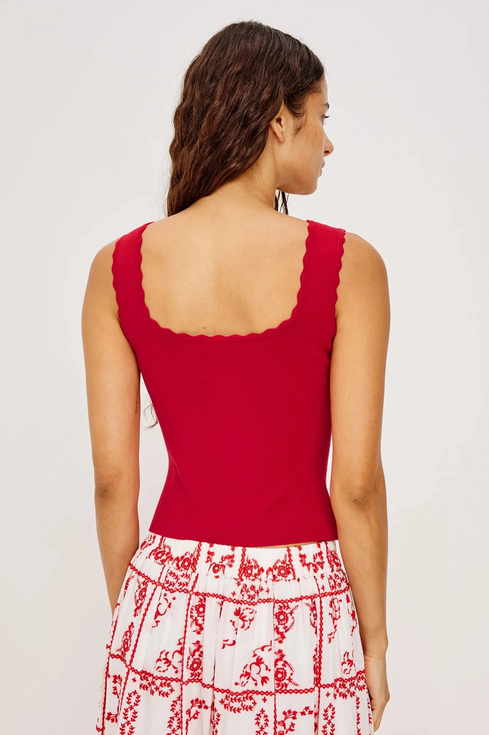 Flore Tank Tomato Tops - Tanks Rails 