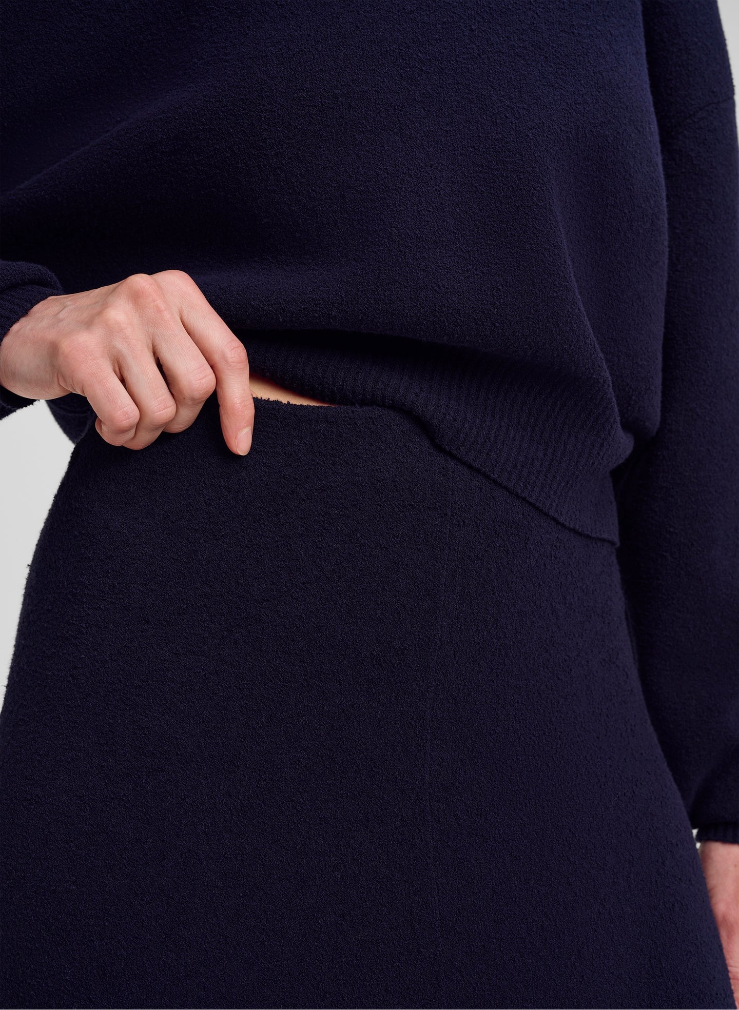Flo Boucle Midi Skirt Navy Skirts - Midi A.L.C 