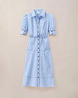 Francesca Maxi Dress Maya Blue Stripe Dresses - Midi Cartolina 