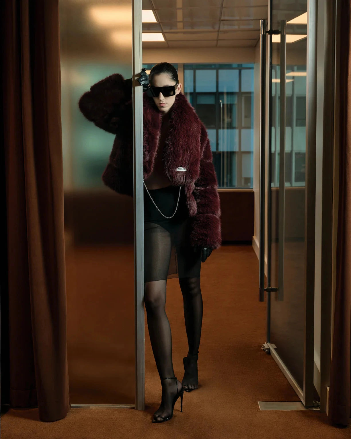 Sai Sable Coat Merlot Outerwear - Longsleeve Apparis 