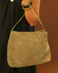 Woven Marin Bag Taupe Hobo & Shoulder AC 