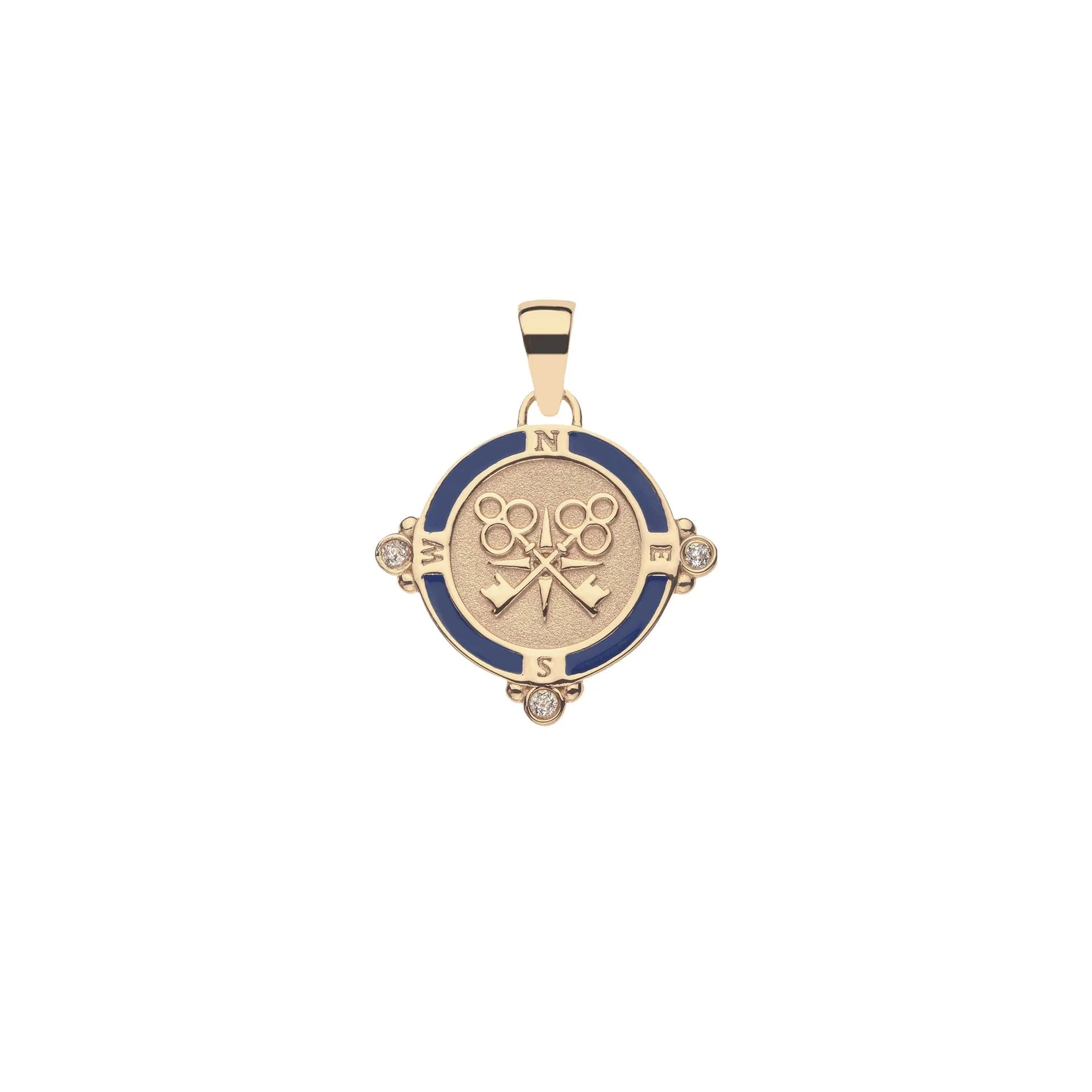 Forever Petite Embellished Coin 16-18" Classic Rolo Chain Necklaces Jane Win 