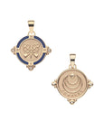 Forever Petite Embellished Coin 16-18" Classic Rolo Chain Necklaces Jane Win 