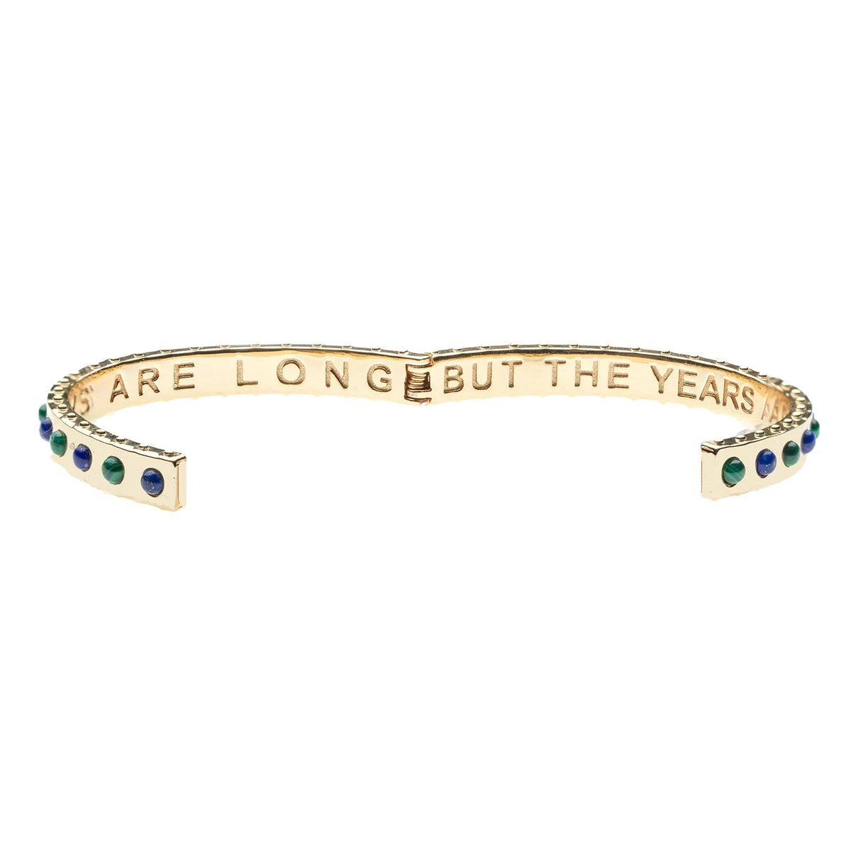 Forever Time Flies Bangle Lapis and Malachite Bracelets Jane Win 