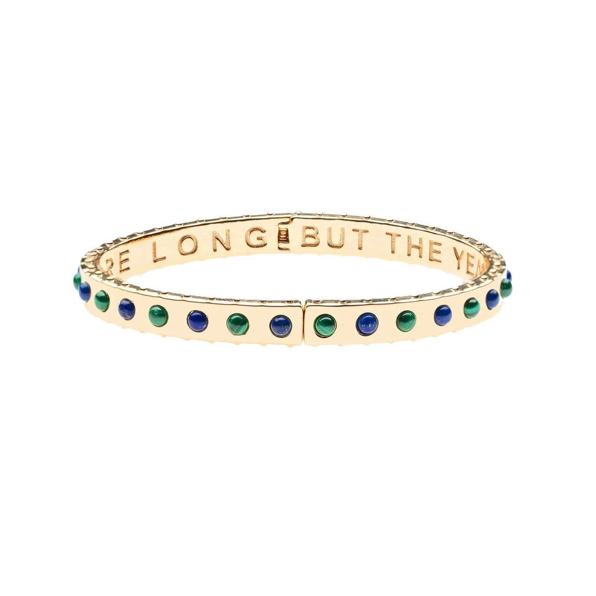 Forever Time Flies Bangle Lapis and Malachite Bracelets Jane Win 
