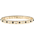 Forever Time Flies Bangle Onyx and Mother of Pearl Bracelets Jane Win 