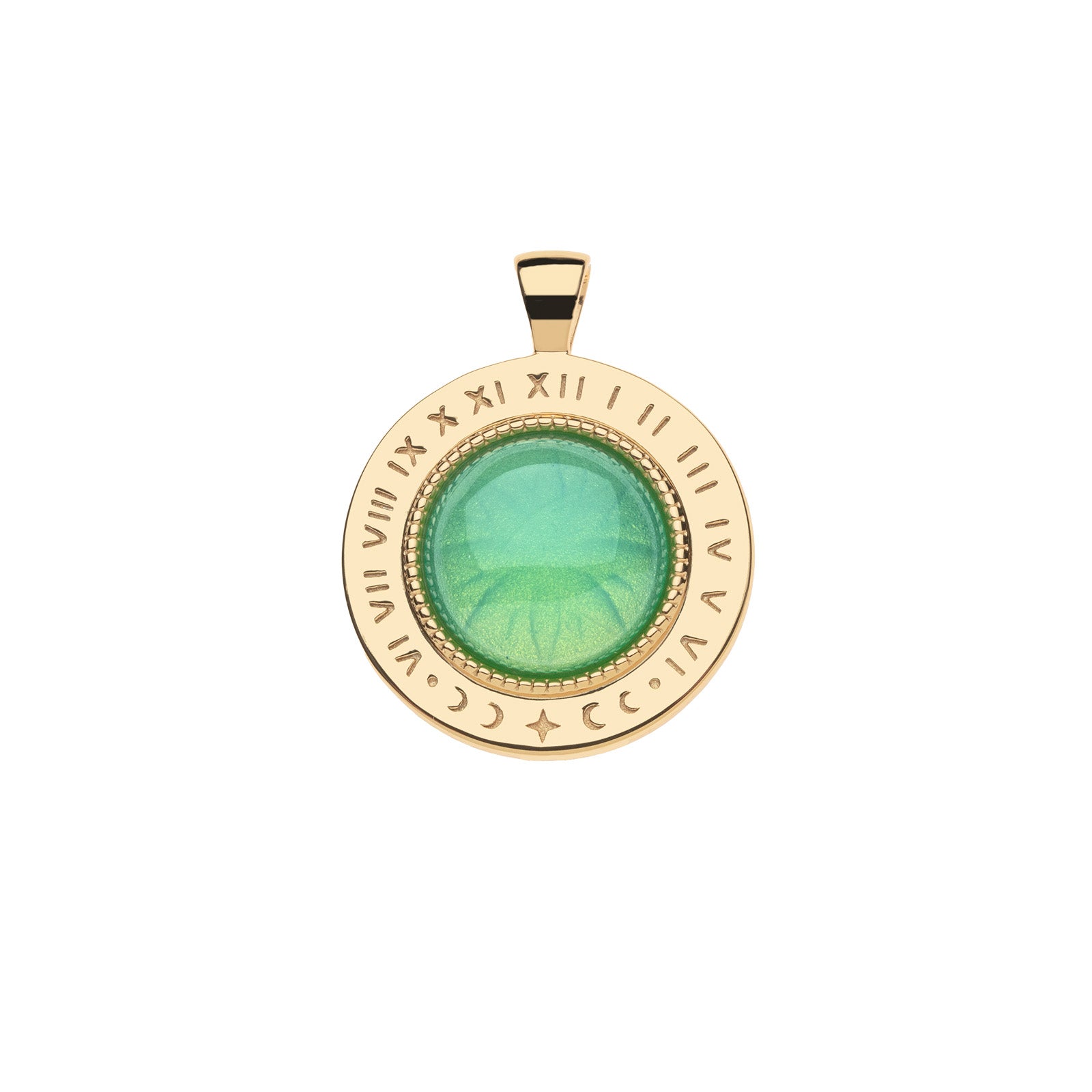 Forever Under the Sun Stone Stone Pendant 16-18" Classic Rolo