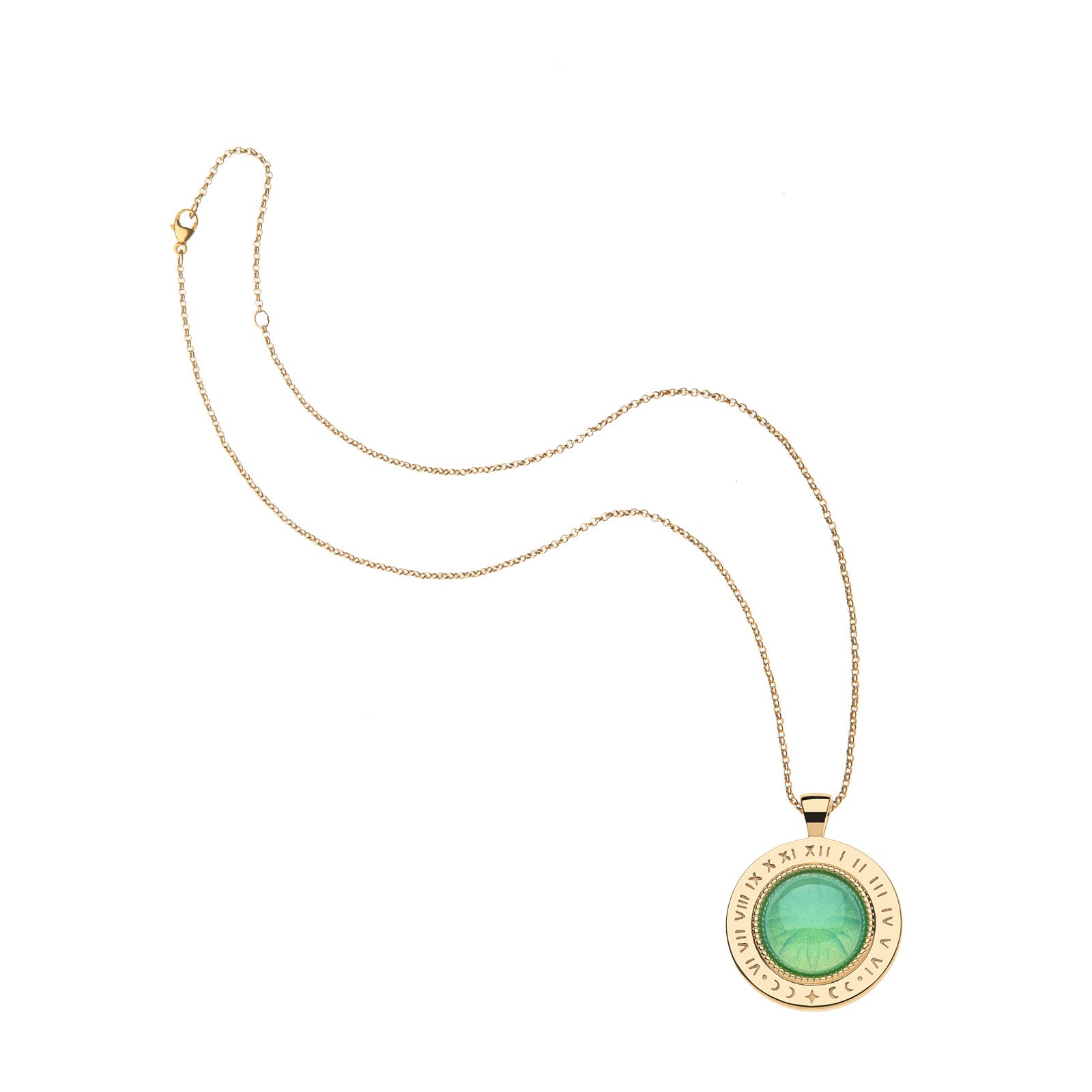 Forever Under the Sun Stone Stone Pendant 16-18" Classic Rolo