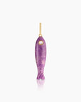 Fortuna Fish Charm Purple Mica Necklace Charm Thatch 