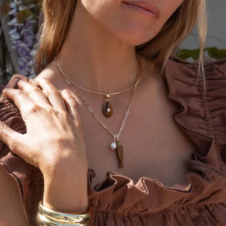 Bardot Lapis Bail Charm Necklaces Thatch 