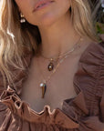 Bardot Tiger's Eye Bail Charm Necklaces Thatch 