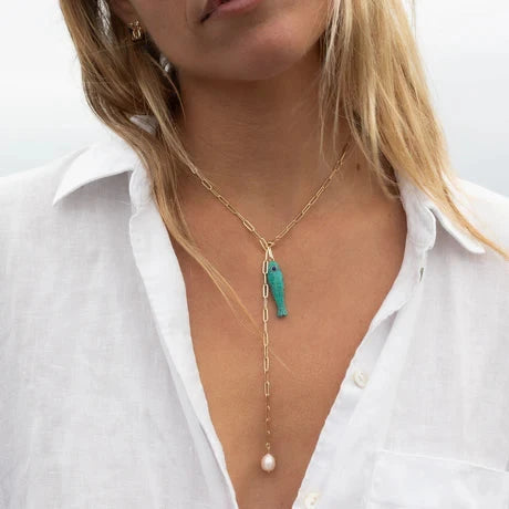 Fortuna Howlite Fish Charm Jewelry Thatch 