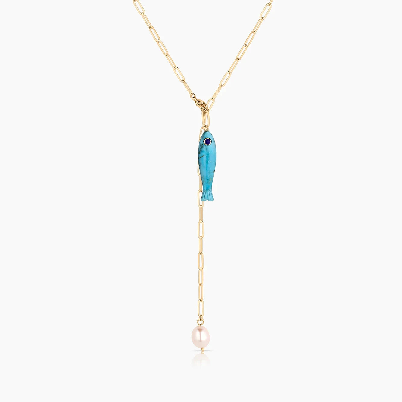 Fortuna Howlite Fish Charm Jewelry Thatch 