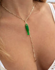 Fortuna Green Jade Fish Charm Necklaces Thatch 