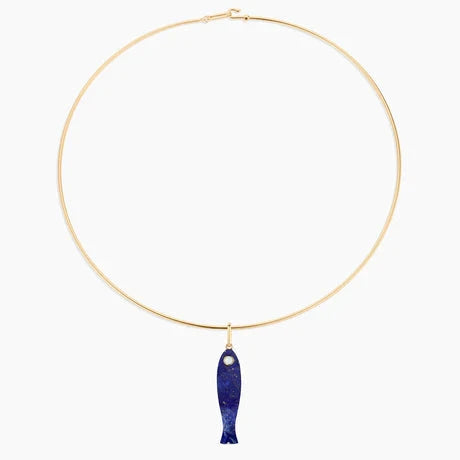 Fortuna Lapis Fish Charm Necklaces Thatch 