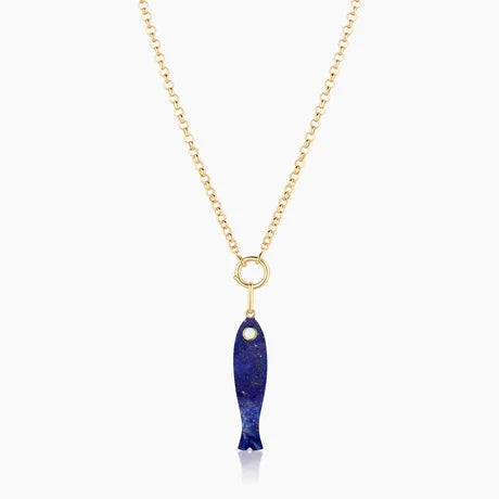 Fortuna Lapis Fish Charm Necklaces Thatch 