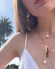 Bardot Tiger's Eye Bail Charm Necklaces Thatch 