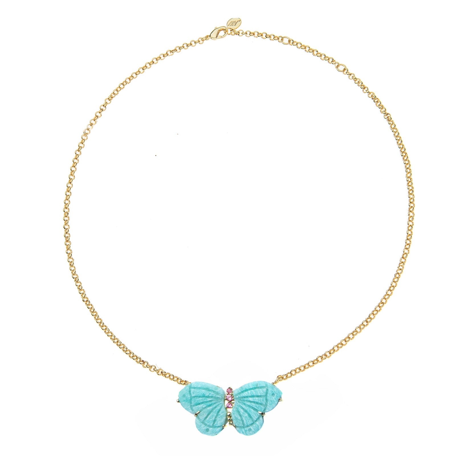 Freedom Stone Butterfly Necklace Amazonite Necklaces Jane Win 