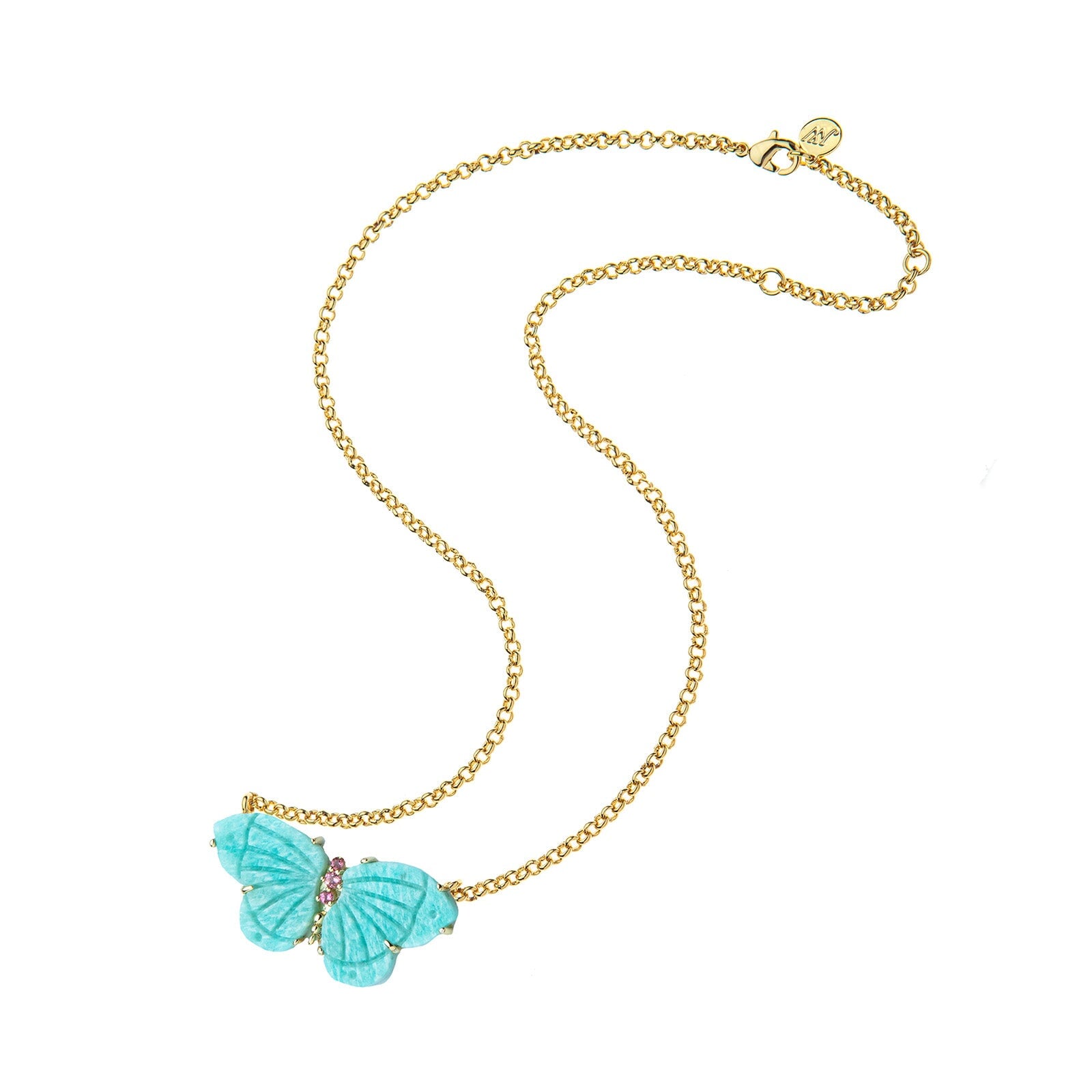 Freedom Stone Butterfly Necklace Amazonite Necklaces Jane Win 