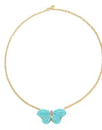 Freedom Stone Butterfly Necklace Amazonite Necklaces Jane Win 