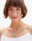 Freshwater Pearl Charm Necklace Necklaces Clare V. 