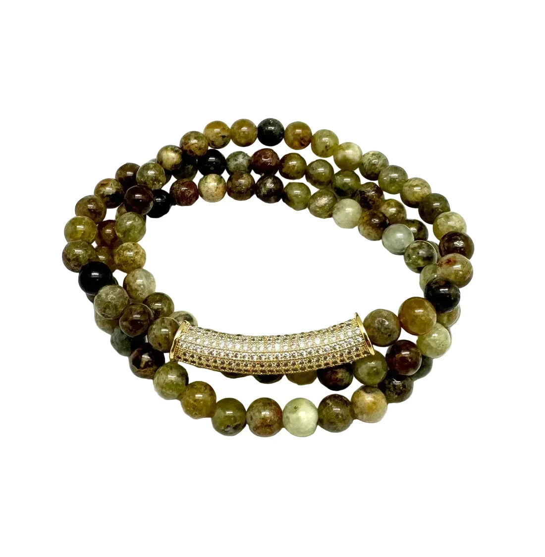 Bar Bracelet Moss Garnet Bracelets In2Design 