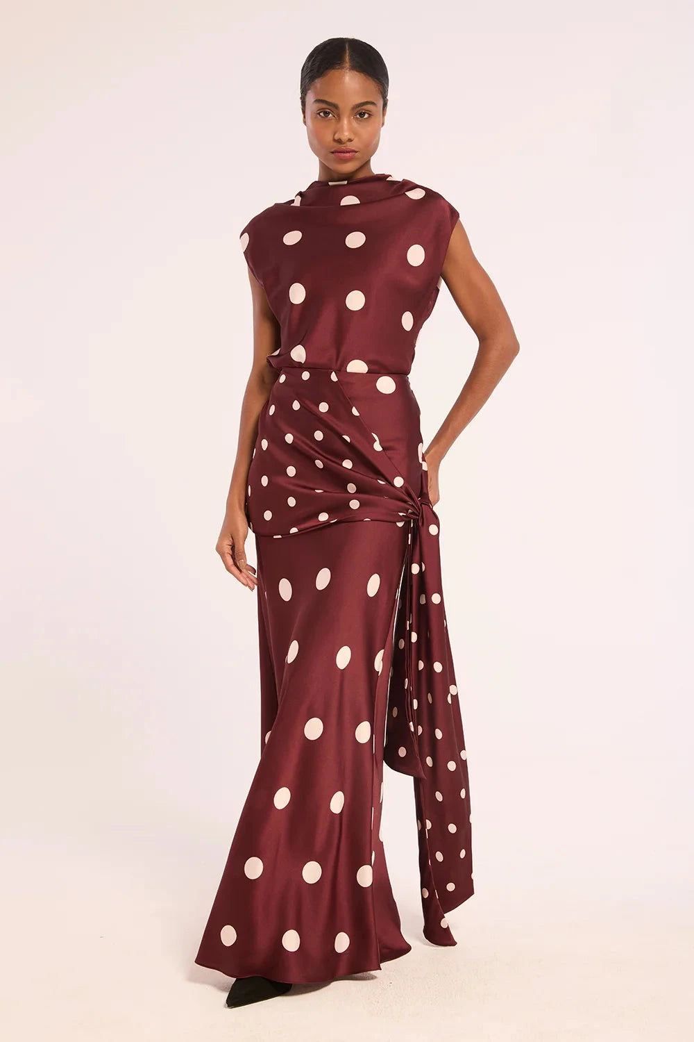 Halo Top Polka Dots Tops - Blouses Misa 
