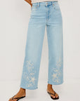 Getty Crop Wide Leg Lelani Embroidered