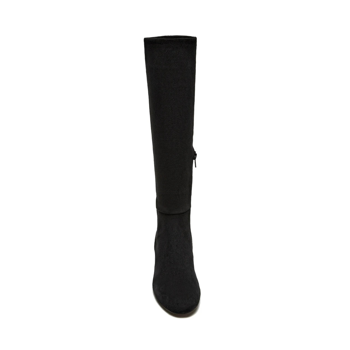 Gold Stretch Boot Black Suede Knee High Boots Silent D 
