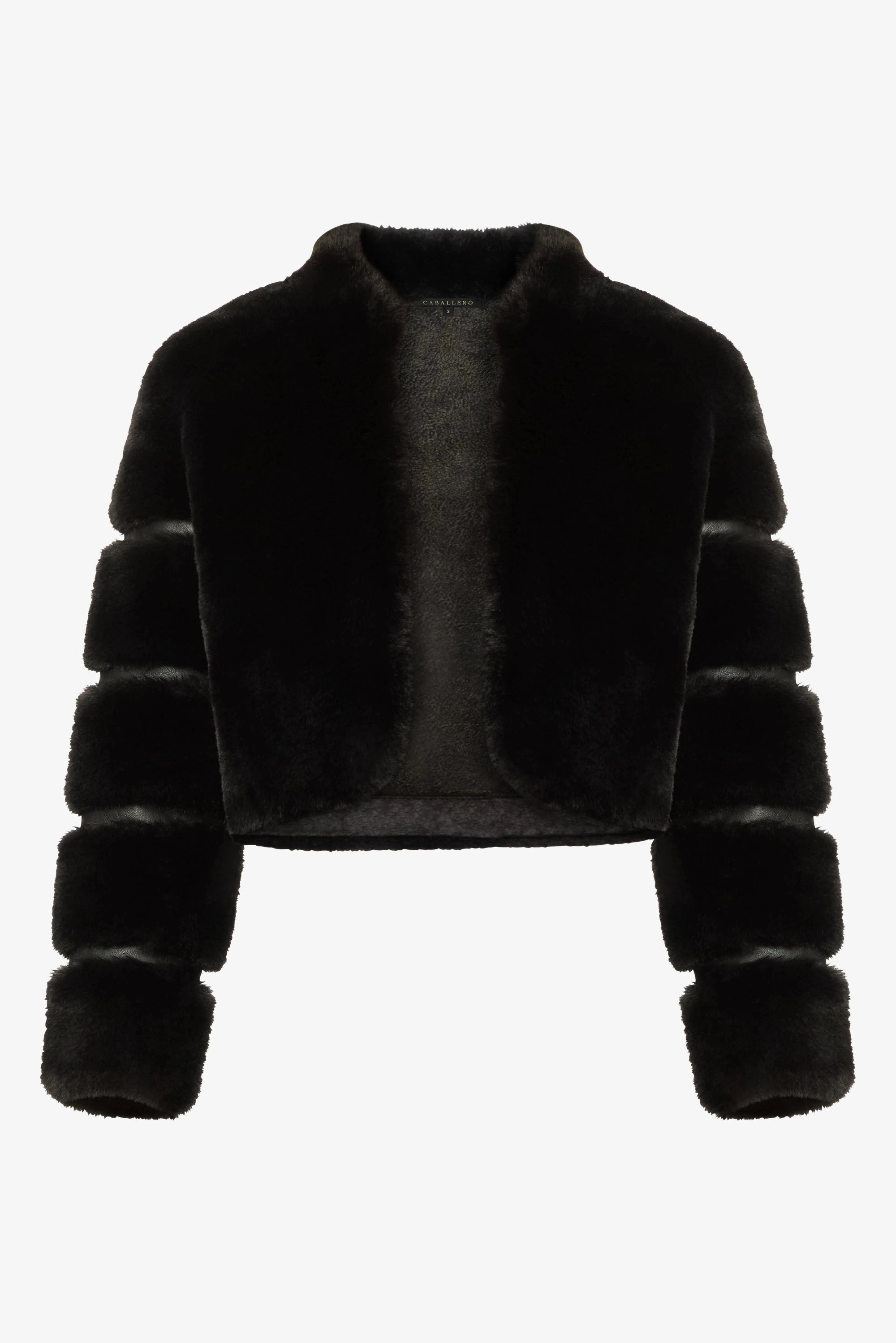 Abril Faux Fur Jacket Black Jackets - Blazers Caballero 