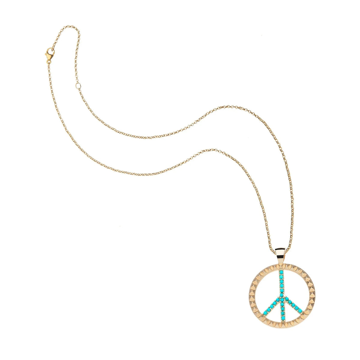 Give Peace a Chance Pendant 16-18" Classic Rolo Chain Necklaces Jane Win 