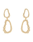 Jay Earrings Gold/Clear Earrings Mignonne Gavigan 