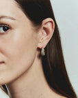 Juana Hoops Crystal/Gold Earrings Mignonne Gavigan 