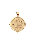 Grace Small Pendant Coin 16-18" Classic Rolo