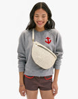 Le Court Sweatshirt Petit Chenile Anchor Grey Tops - Sweatshirts Clare V. 