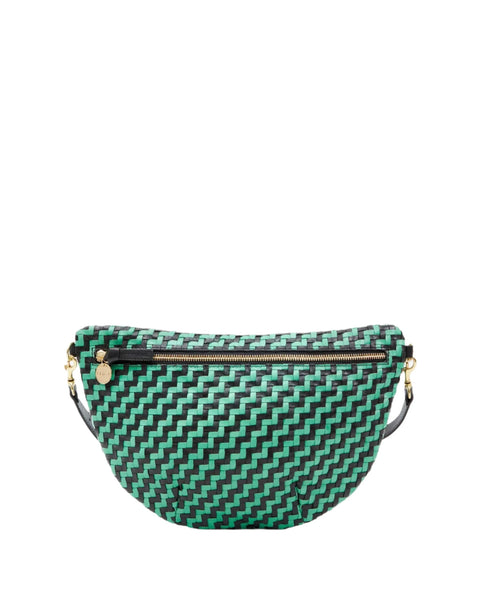 Grande Fanny Woven Zig Zag Mint Opal/Black – Peter Kate