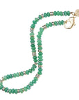 Gumdrop Beaded Necklace Green jade Gliver Necklaces Jane Win 