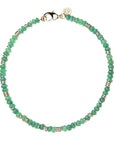 Gumdrop Beaded Necklace Green jade Gliver Necklaces Jane Win 