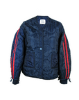 The Track Liner Navy/Burgundy Stripe