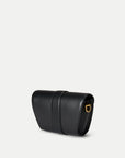 Small Crest Lock Trap Bag Black