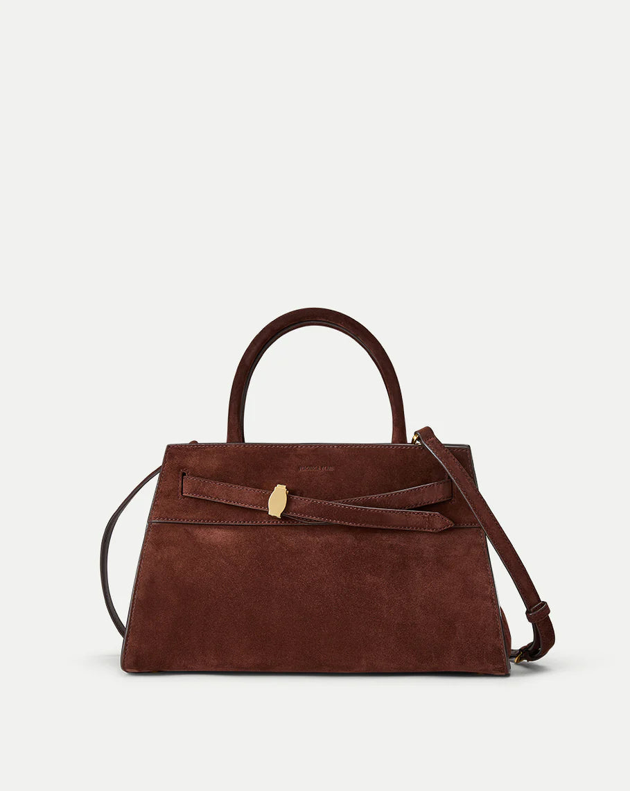 Suede Dash Bag Chestnut Tote & Satchel Veronica Beard 