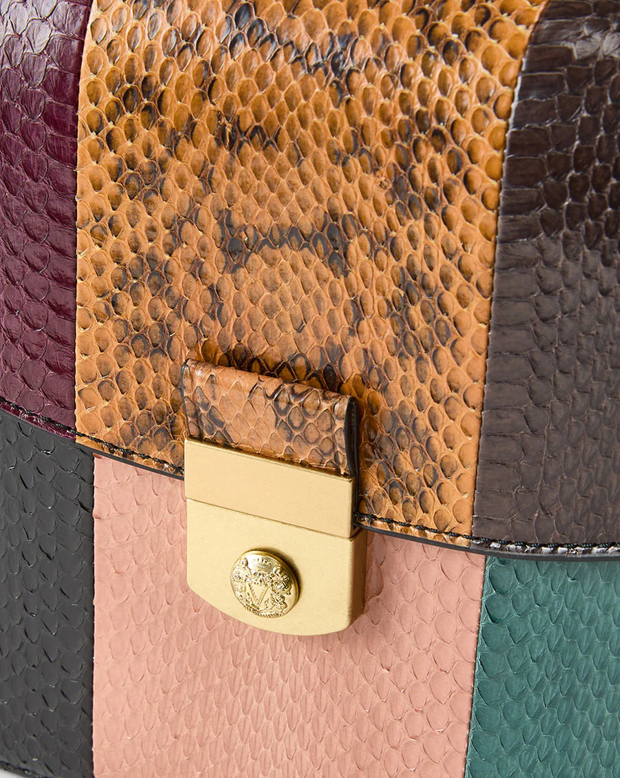 Trap Chain Shoulder Bag Cognac Multi