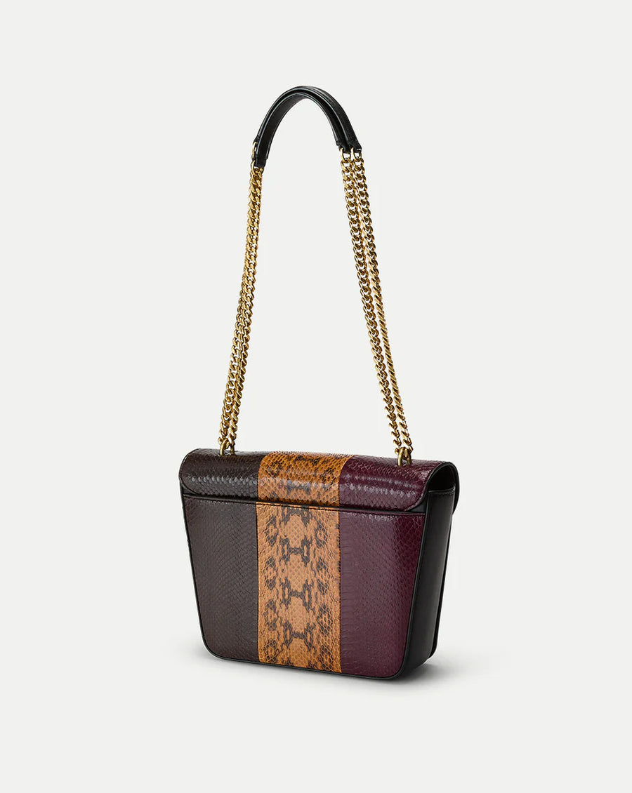 Trap Chain Shoulder Bag Cognac Multi