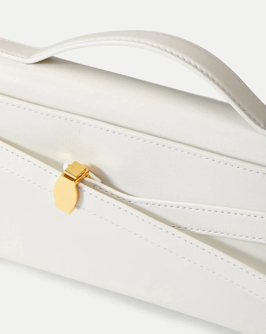 Dash Clutch Leather Off White Clutch Veronica Beard 