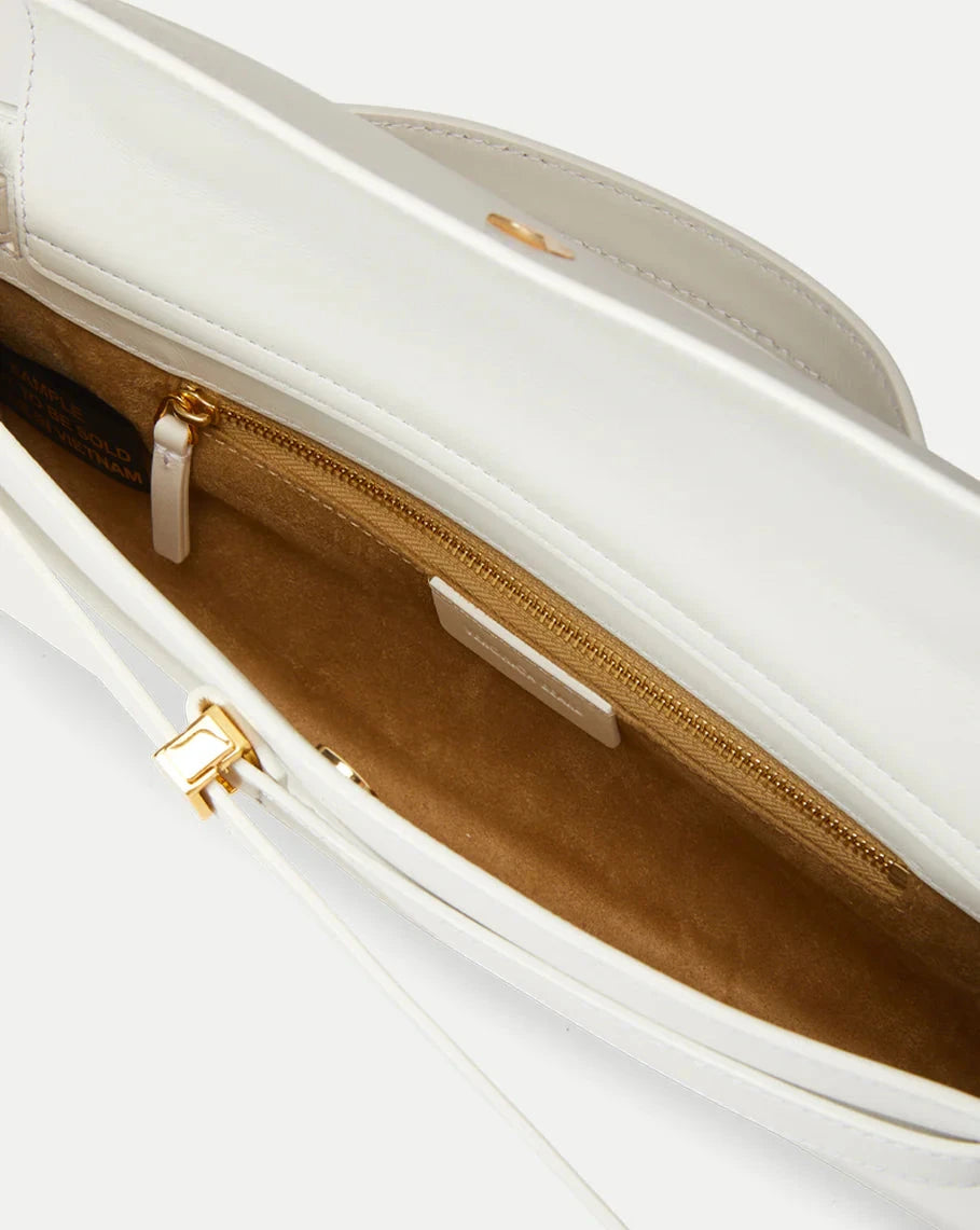 Dash Clutch Leather Off White Clutch Veronica Beard 