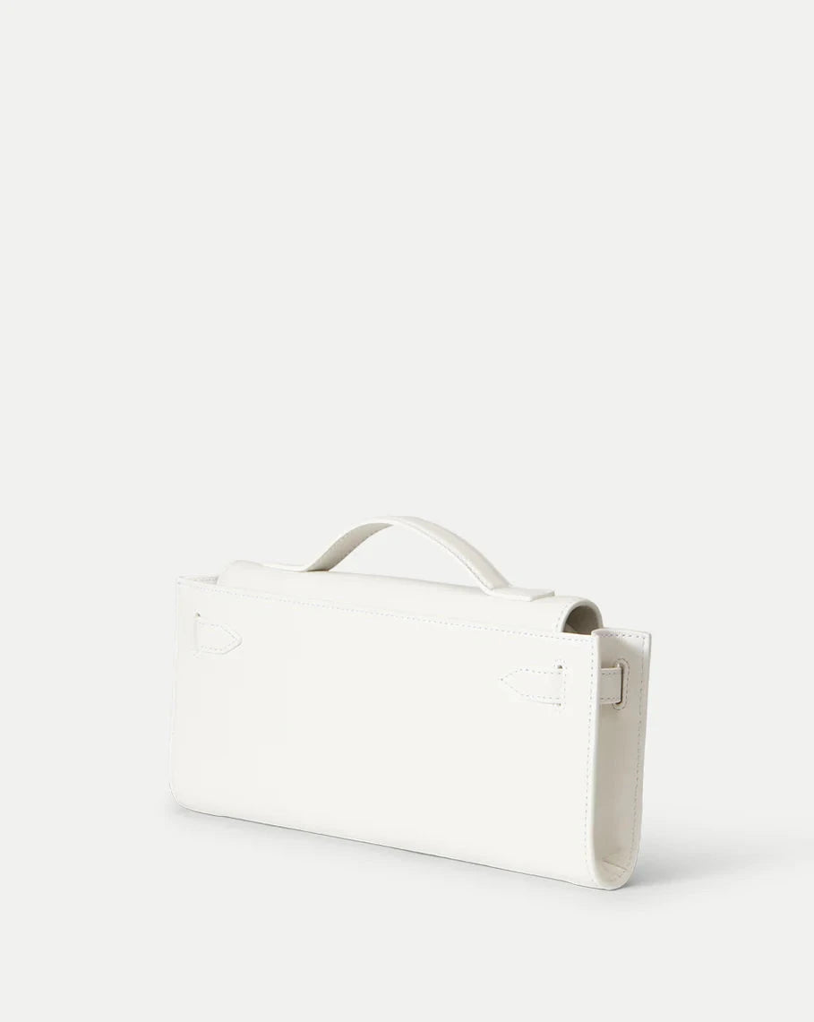 Dash Clutch Leather Off White Clutch Veronica Beard 